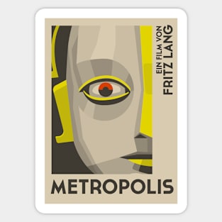 Poster of Metropolis by Fritz Lang Sticker